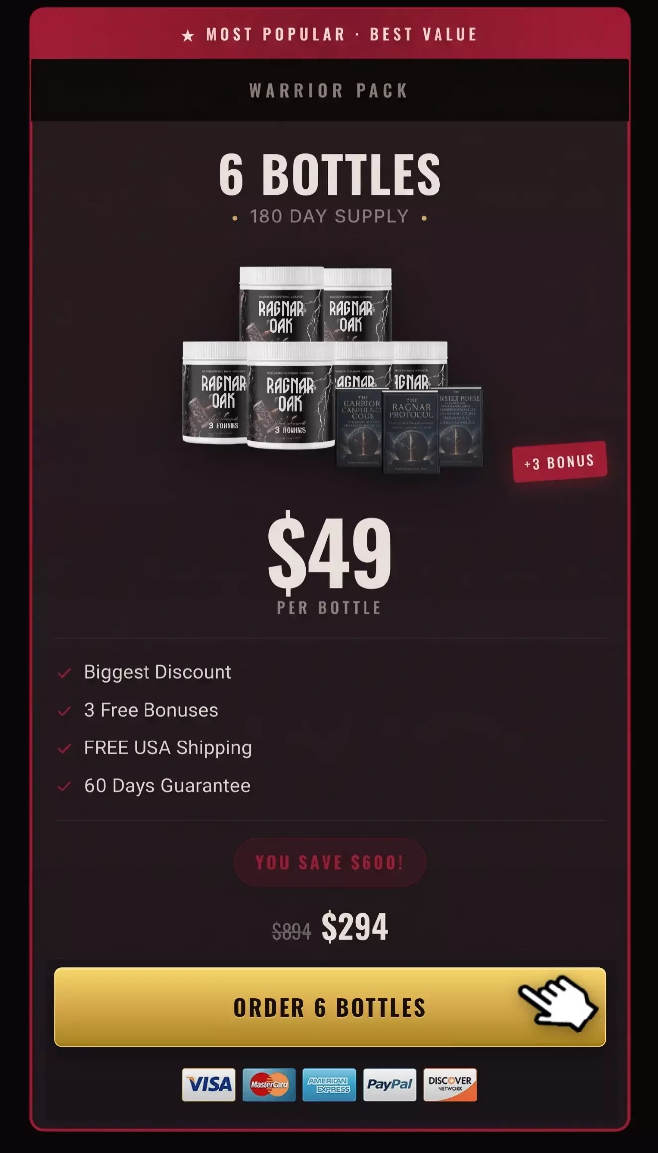 RagnarOak™ 6 jars pricing